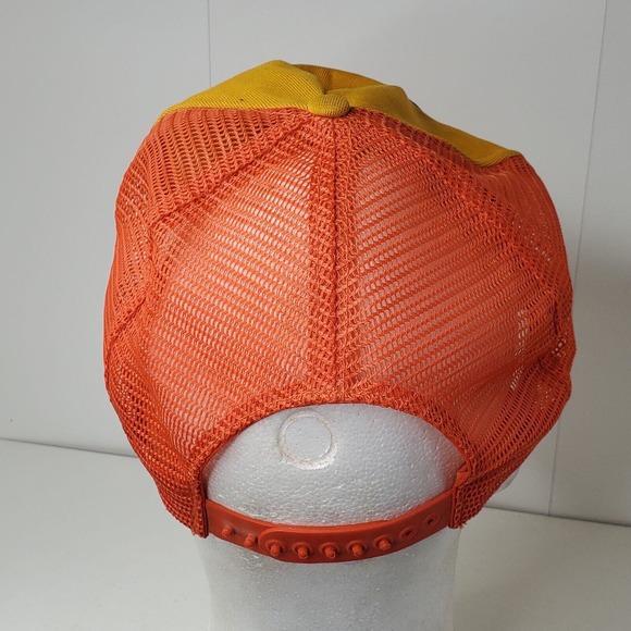 VTG Rock it Trucking Logo Patch Dump Truck Snapback Hat Trucker Cap Kentucky USA - Picture 5 of 10